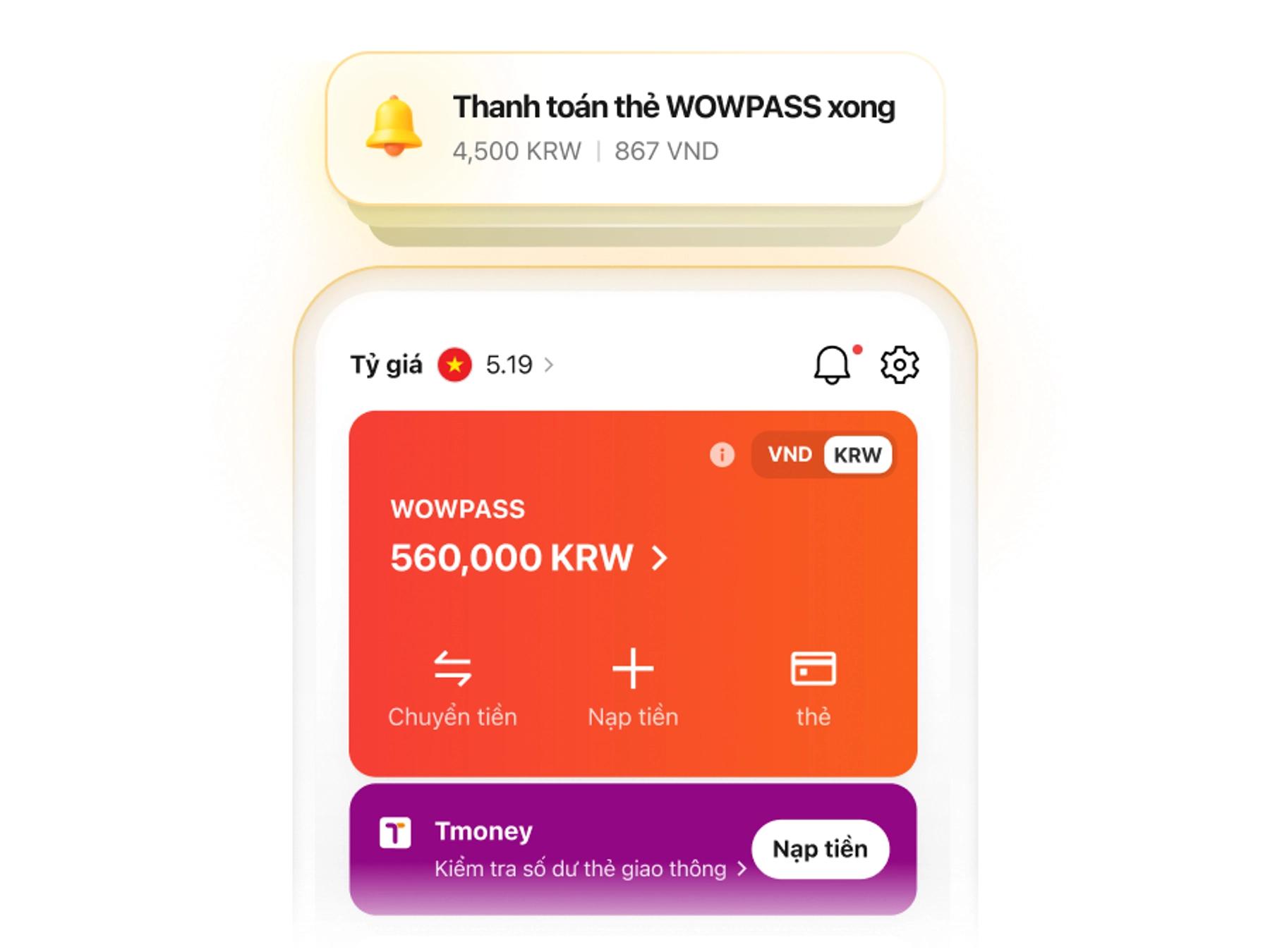 WOWPASS app wallet preview